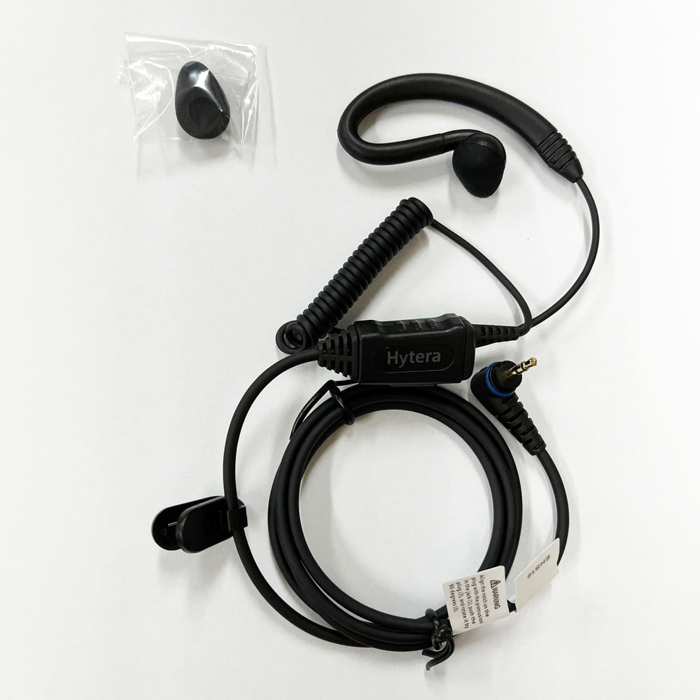 하이테라 무전기 PD368 전용 정품 귀걸이형 이어마이크 인이어